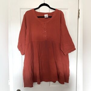 Serra Terracotta Tunic Dress